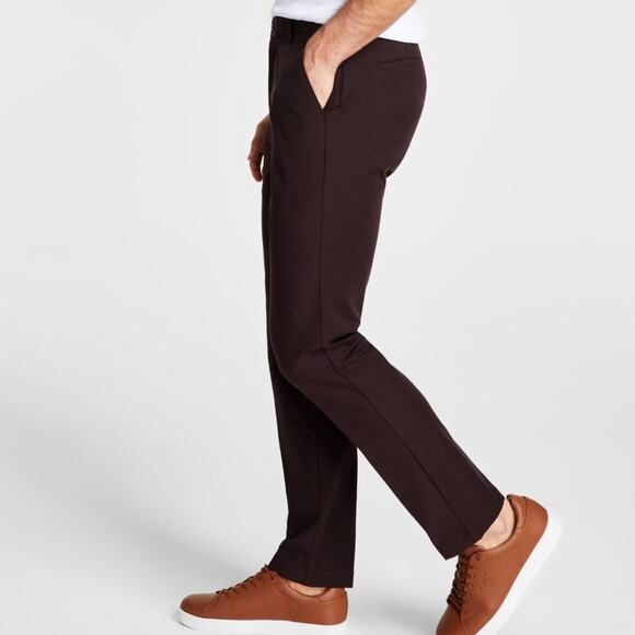 Michael Kors Men's Classic Fit Perform Fall Dress Pants blackberry 42X30 $95 - Picture 2 of 11